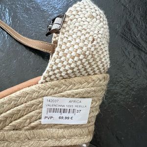 Espadrilles Made in Spain. Size 7 in Europe.